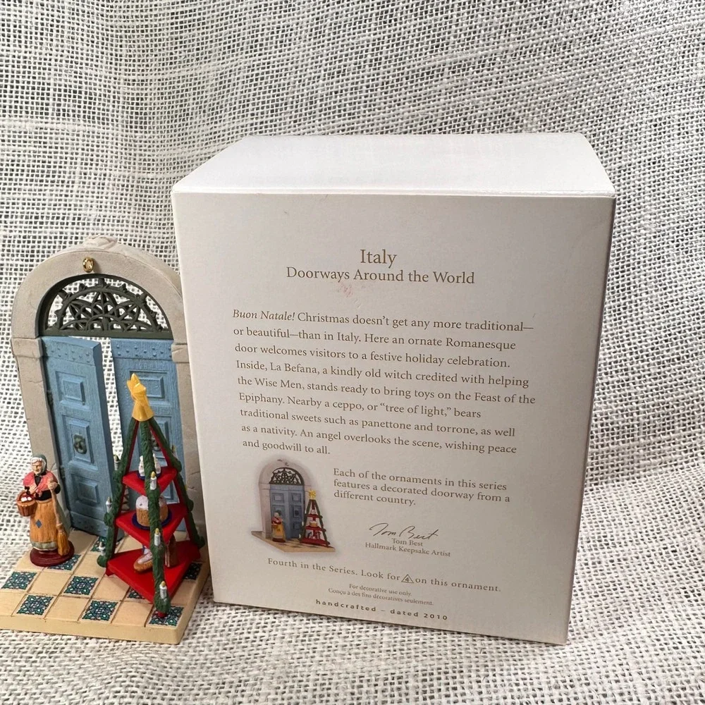 Hallmark Keepsake Ornament Italy Doorways Around the World 2010 Tom‎ Best w/Box